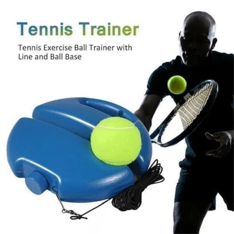 Tennis Trainer | Solo Ball-Return Simulator | With Ball, Clips & Rope