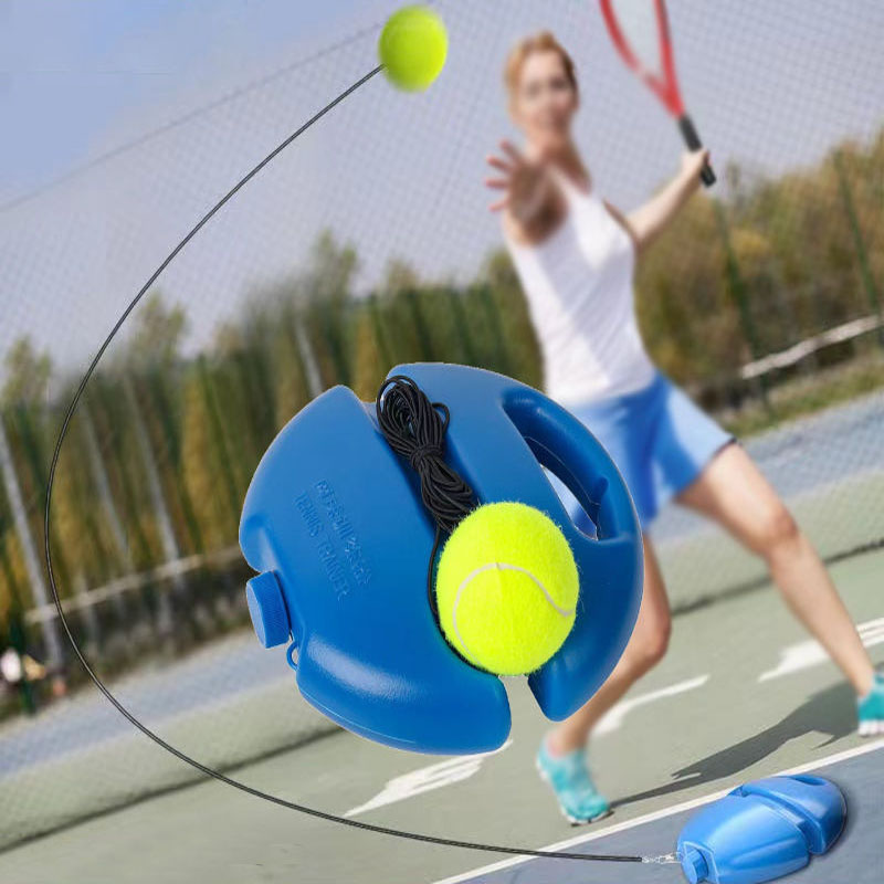Tennis Trainer | Solo Ball-Return Simulator | With Ball, Clips & Rope