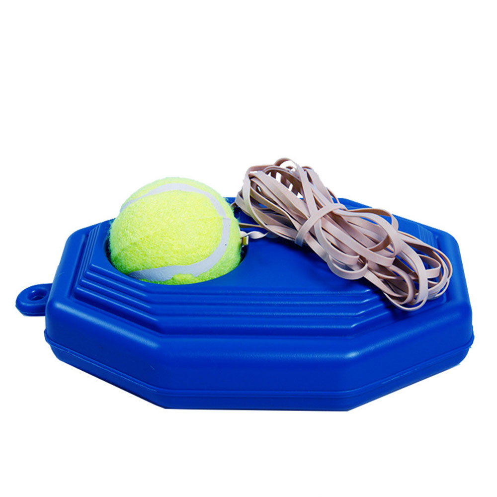 Tennis Training Aid | Elastic Rope & Rebound Ball | Heavy-Duty Weighted Base | Solo Practice