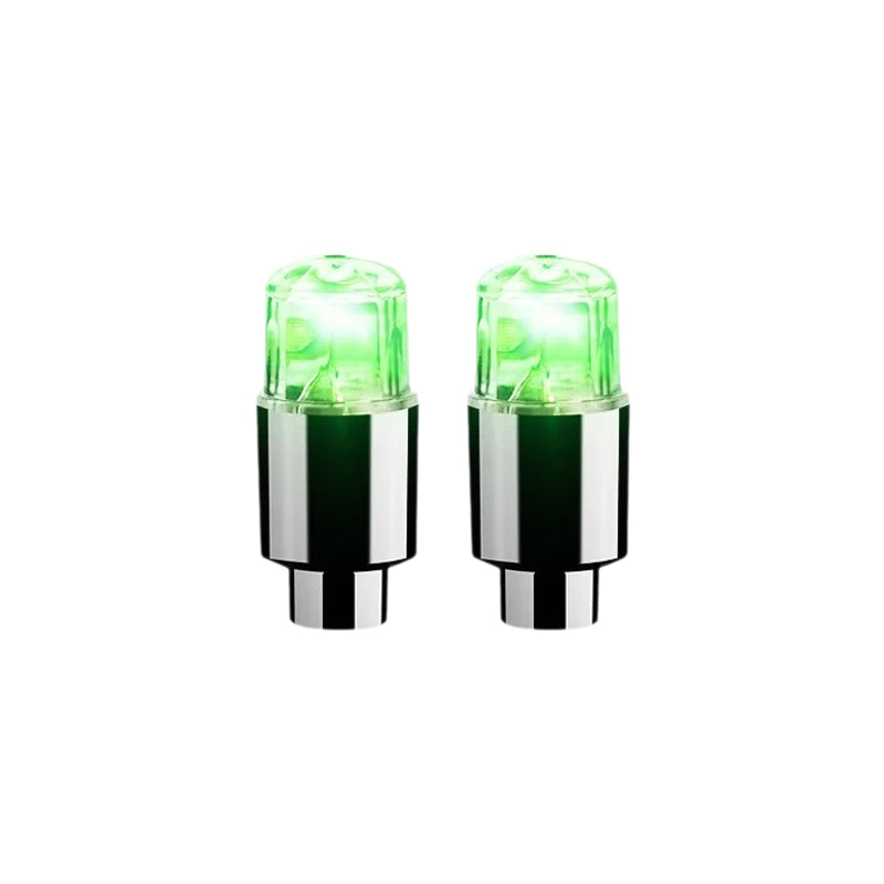 Tire Valve LED Caps | Motion-Activated LED | Waterproof & Rust-Resistant | Night Visibility