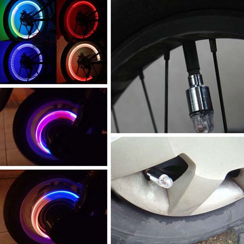 Tire Valve LED Caps | Motion-Activated LED | Waterproof & Rust-Resistant | Night Visibility