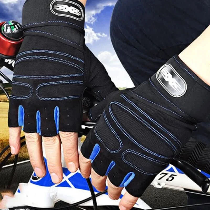 Training Gloves for Gym & Cycling | Shock-Absorbing Padding & Wrist Support | Breathable Fabric