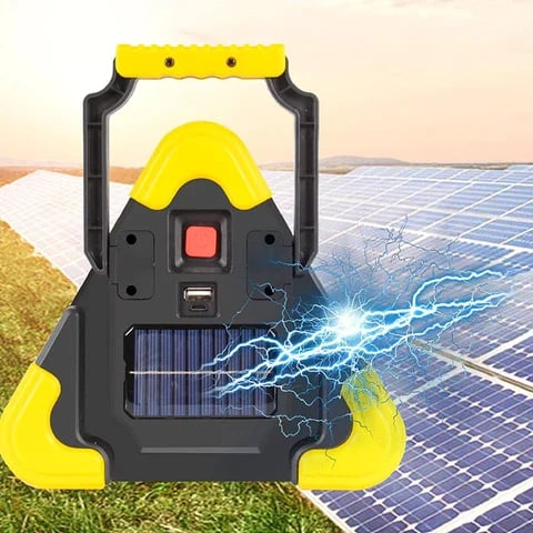 Triangular Emergency Light | COB LED Multi-Mode Work Light | Built-In Power Bank | Adjustable Handle
