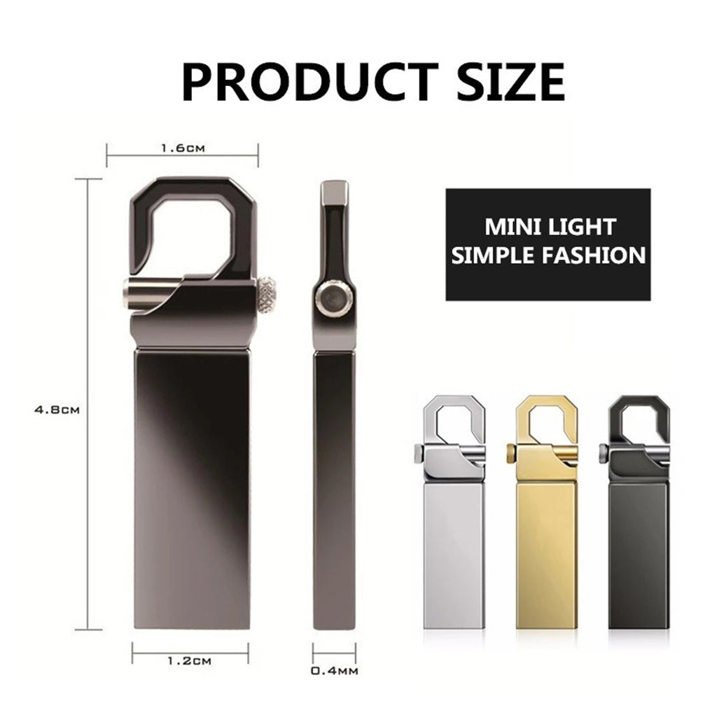USB Flash Drive | Plug-and-Play | 2TB Storage | Compact Metal Design