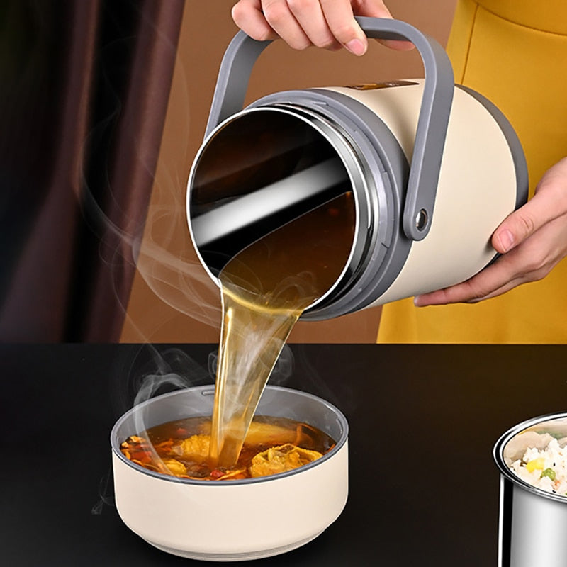 USB Heated Lunch Box | Stainless Steel Liner | Portable Food Warmer