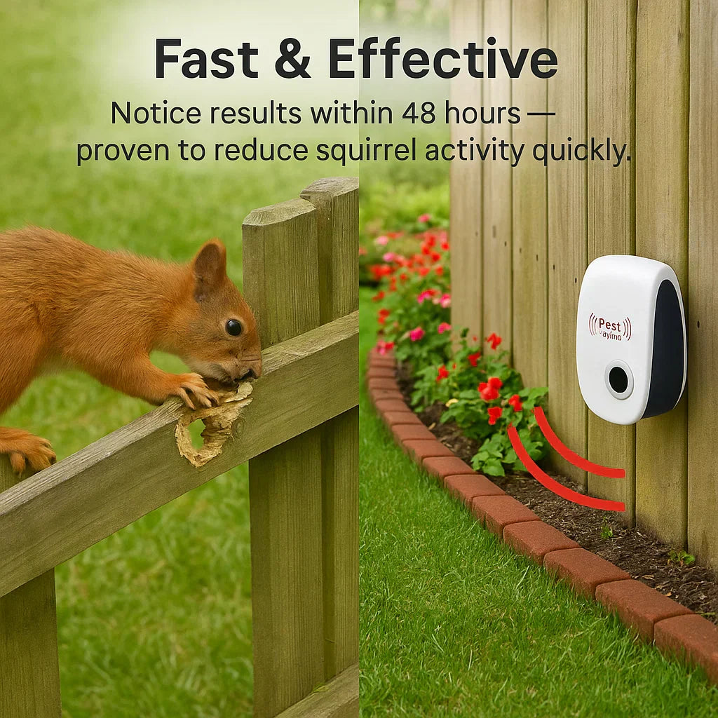 Ultrasonic Pest Repeller for Garden | Smart Frequency Cycling | Up to 800 sq ft | Pet-Safe