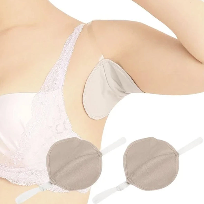 Unisex Armpit Sweat Pads (Pair) | Double-Layer Absorbent | Adjustable Straps | Keeps Clothes Dry