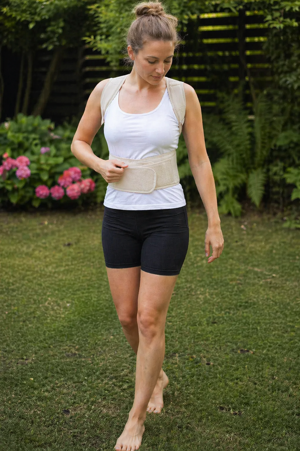 Unisex Back Brace | Magnetic Posture Corrector | Adjustable Waistband & Lumbar Support