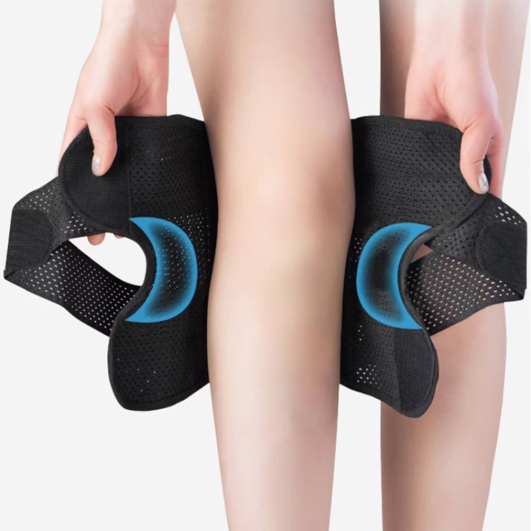 Unisex Knee Support Brace | Support Compression Springs | Adjustable Tension Strap | Pain Relief