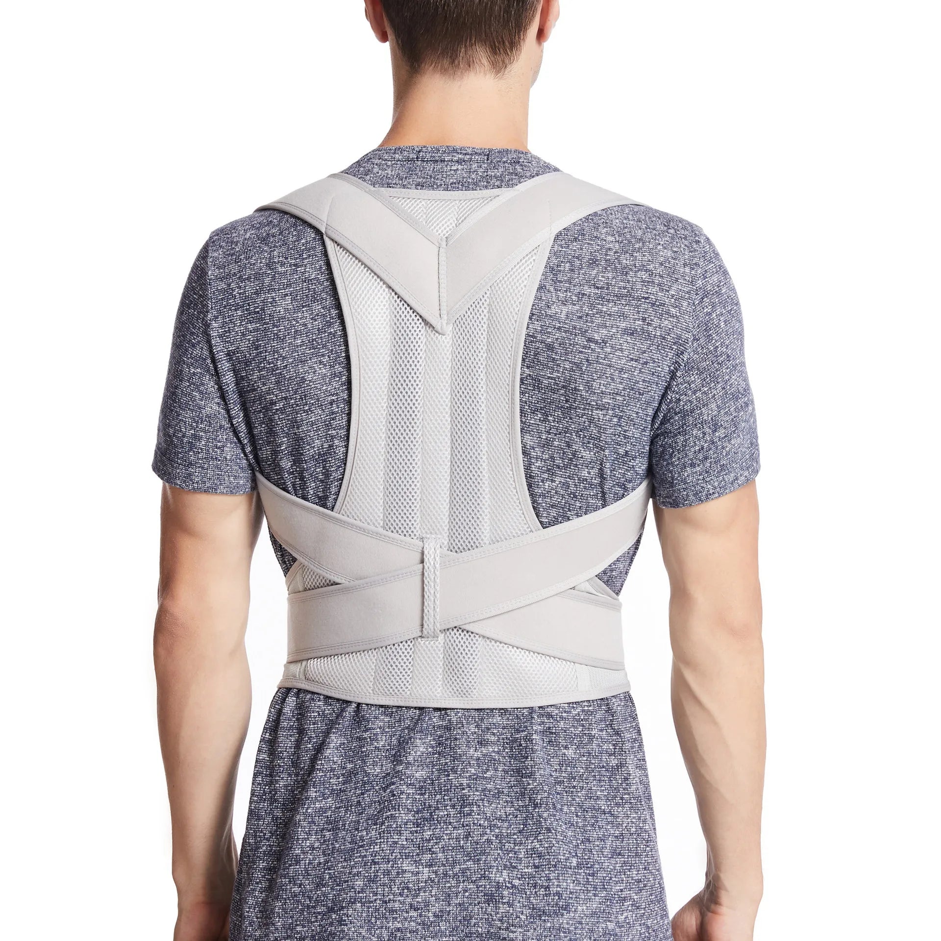 Unisex Lumbar Support Posture Brace | Double Support & Adjustable Straps | Breathable Fabric