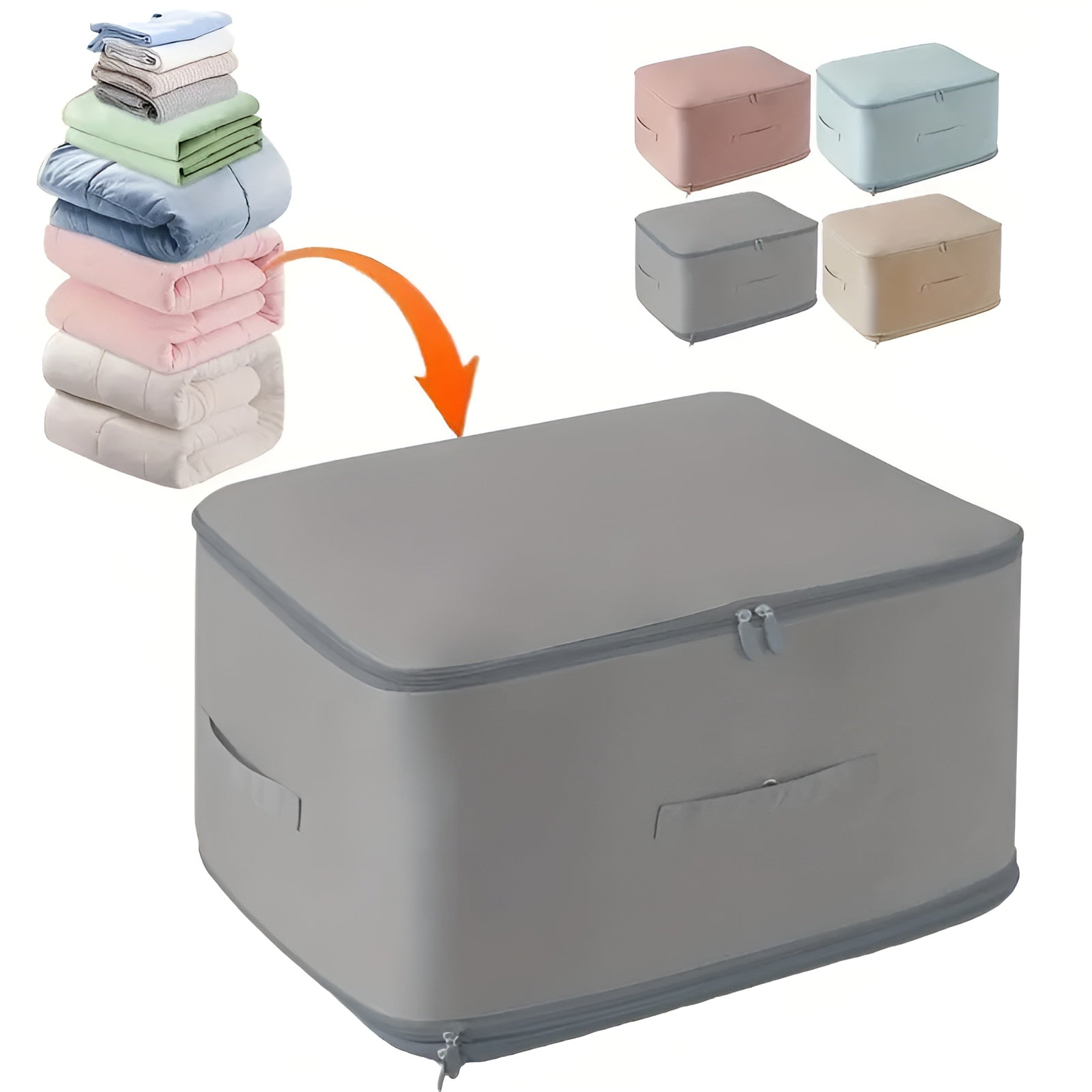 Vacuum Storage Bags | Space-Saving Compression | Airtight Zipper & Valve | Closet Organization