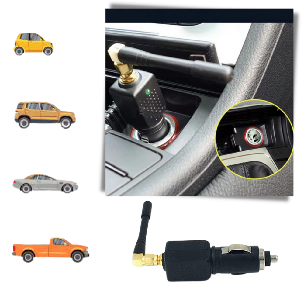 Vehicle GPS Signal Blocker | Cigarette Lighter Plug | Portable & Durable | Privacy Protection