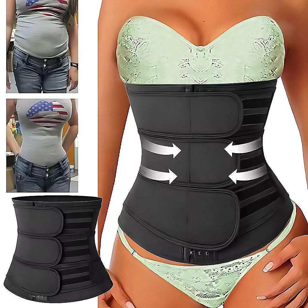 Waist Trainer Belt | Triple-Compression Neoprene | Adjustable Fastening | Postpartum & Workout