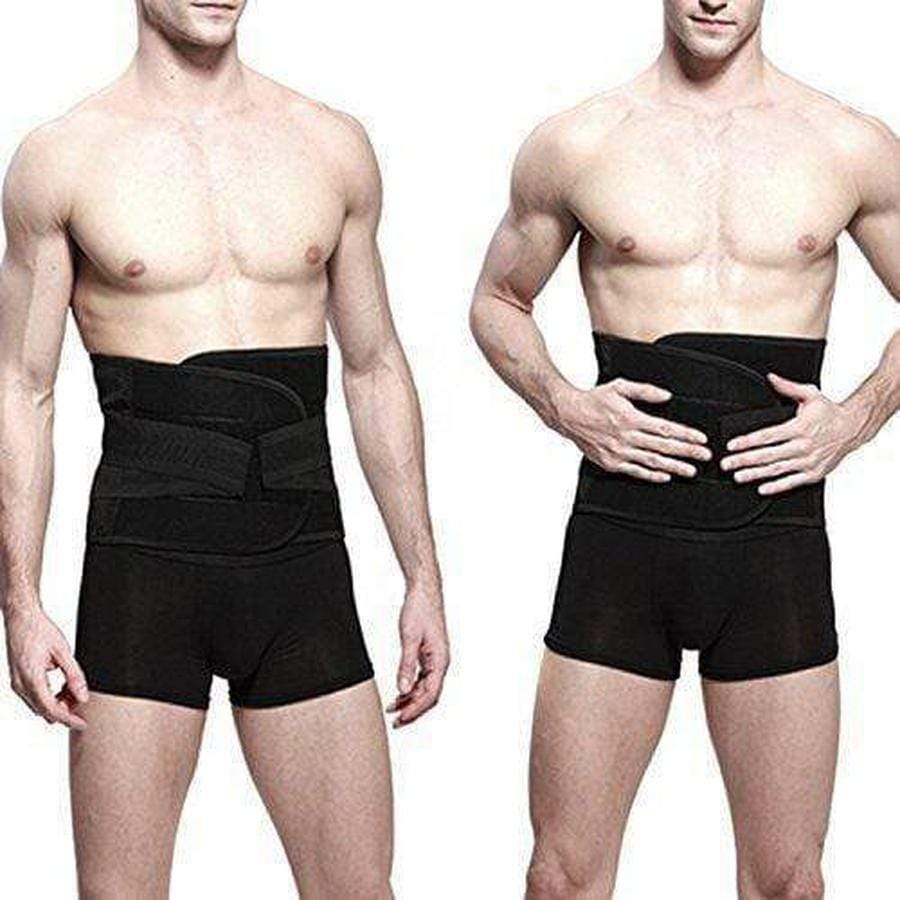 Waist Trainer for Men | Thermal Sweat Belt | Adjustable Compression & Back Support