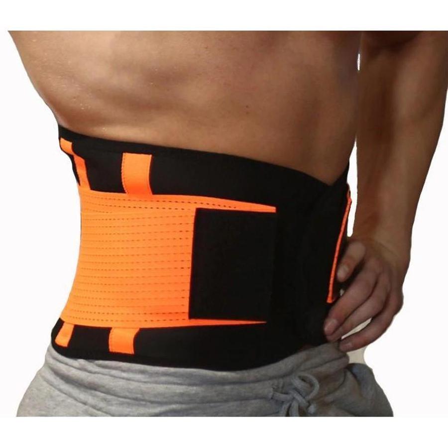 Waist Trainer for Men | Thermal Sweat Belt | Adjustable Compression & Back Support