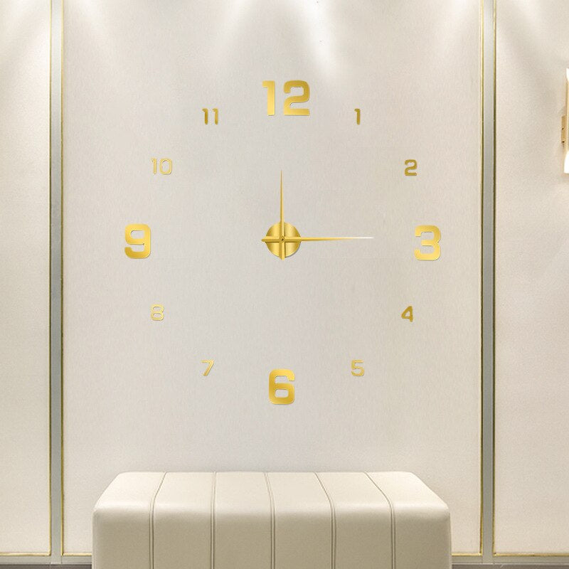 Wall Clock | Artistic Statement Design | 15.7 in Diameter | Quartz Movement