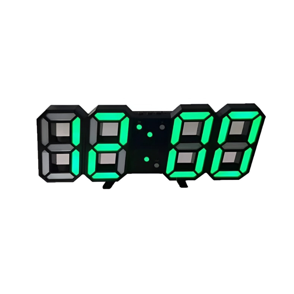 Wall Clock | Minimalist Slim 3D LED Display | Auto-Dimming Night Mode
