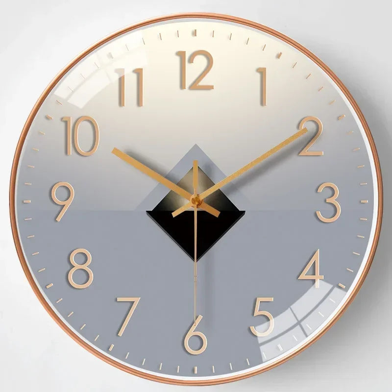 Wall Clock | Silent Non-Ticking Classic Design | 30cm Diameter | Bedroom & Office