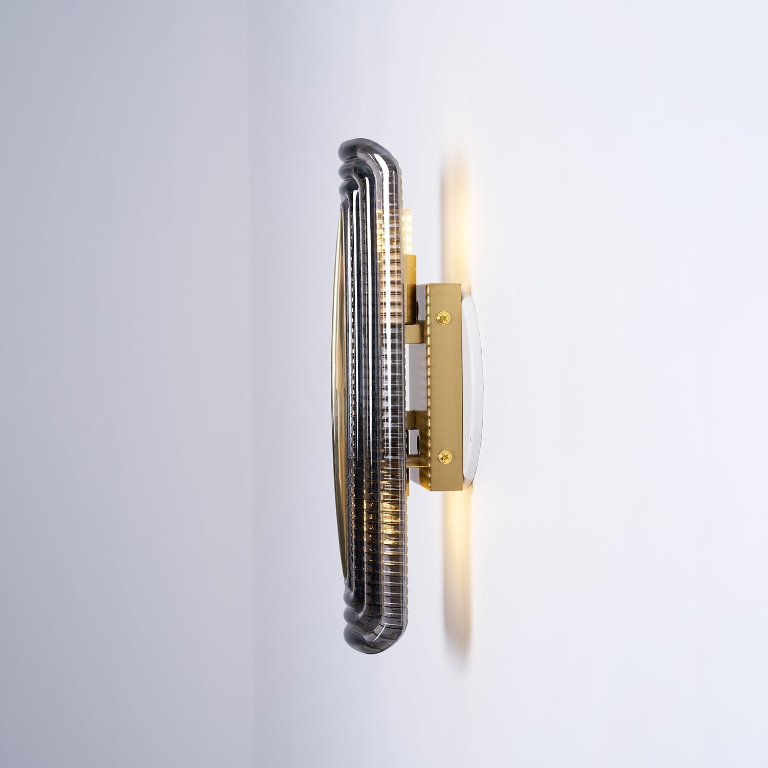 Wall Lamp | Geometric Textured Linear Design | Dimmable Hardwired | Ambient Accent Light
