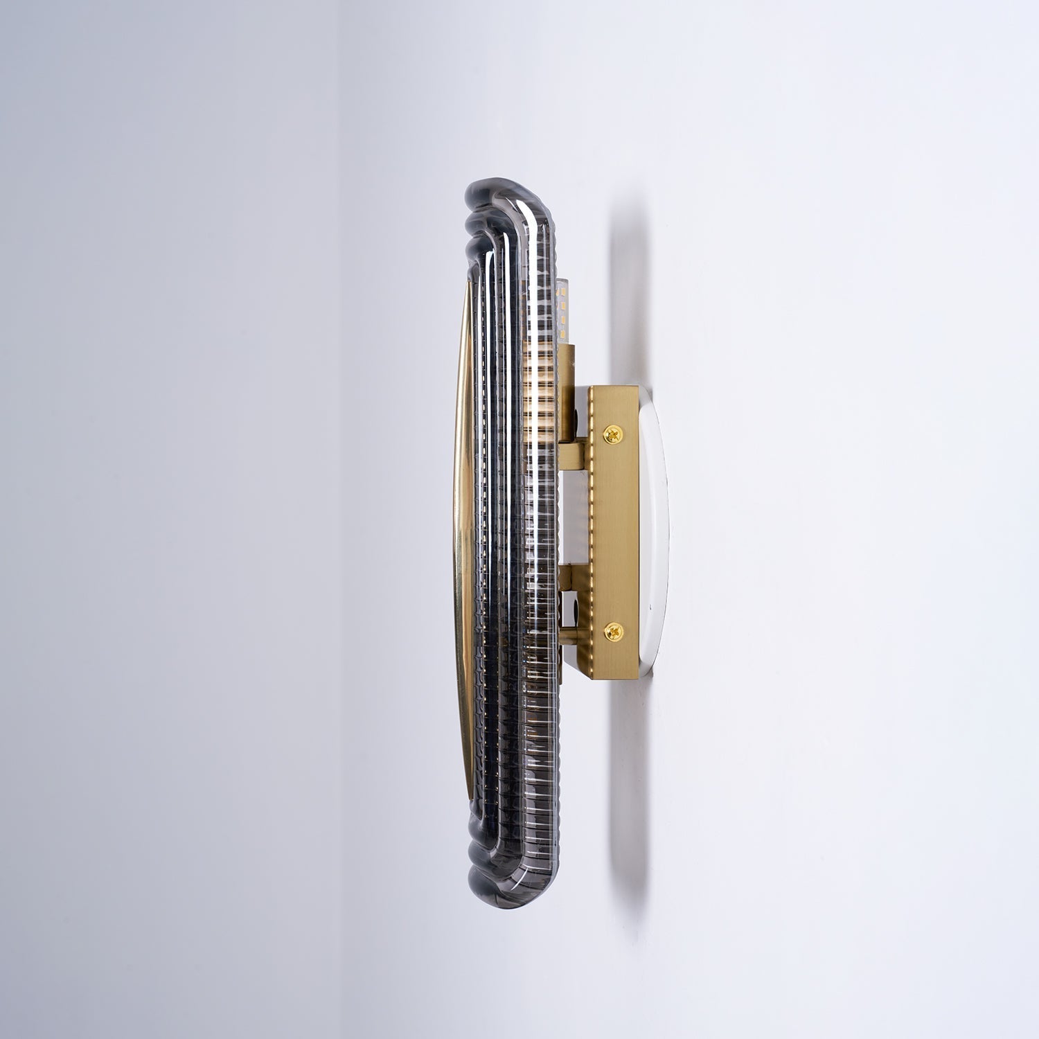 Wall Lamp | Geometric Textured Linear Design | Dimmable Hardwired | Ambient Accent Light