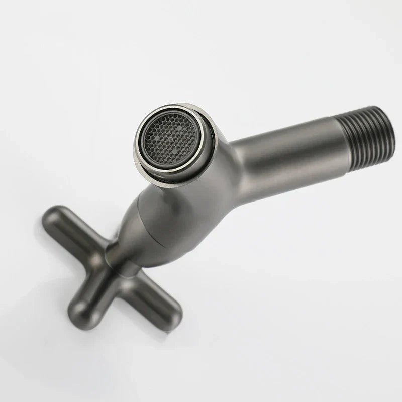 Wall-Mounted Cold Water Faucet | Ergonomic Single Lever | Solid Brass Construction | Compact Design