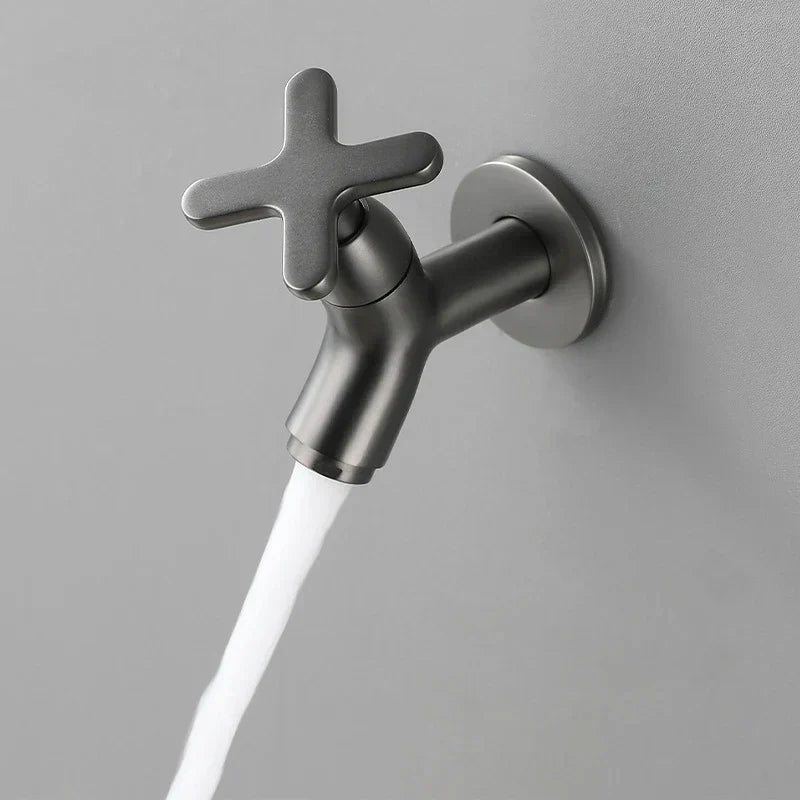 Wall-Mounted Cold Water Faucet | Ergonomic Single Lever | Solid Brass Construction | Compact Design