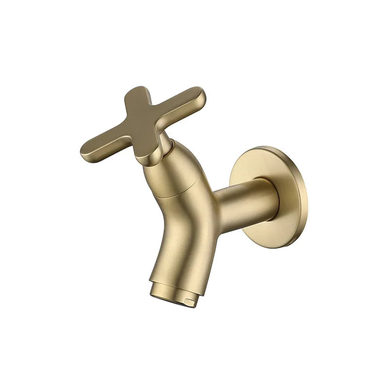 Wall-Mounted Cold Water Faucet | Ergonomic Single Lever | Solid Brass Construction | Compact Design