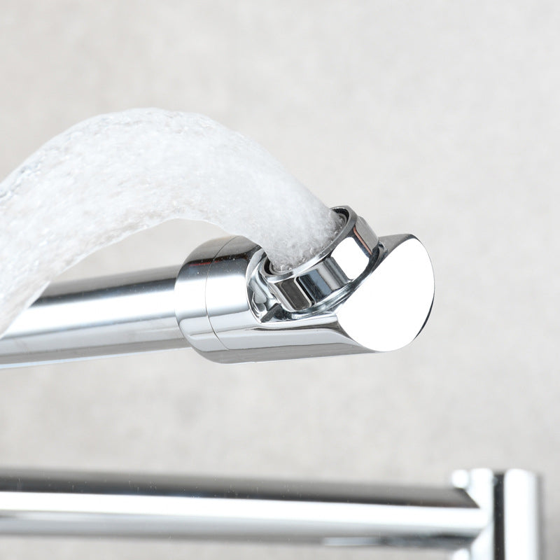 Wall-Mounted Pot Filler Faucet | Low-Profile Swivel Spout | Single-Handle Copper | 19.5 in Reach