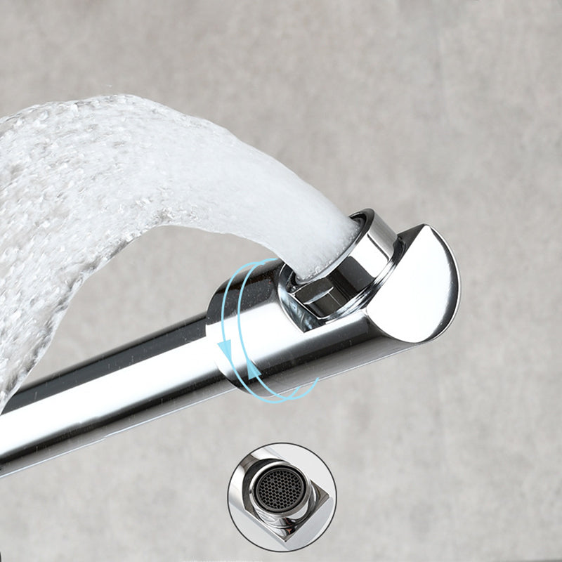 Wall-Mounted Pot Filler Faucet | Low-Profile Swivel Spout | Single-Handle Copper | 19.5 in Reach