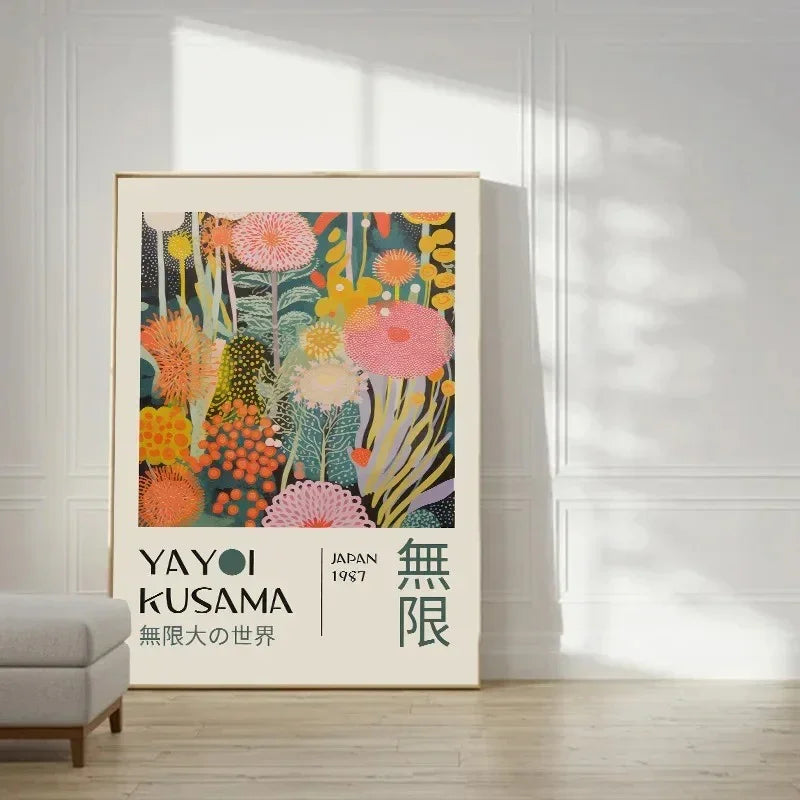 Wall Poster | Modern Abstract Japanese-Inspired Art | Unframed, Ready to Frame | Living Room Decor