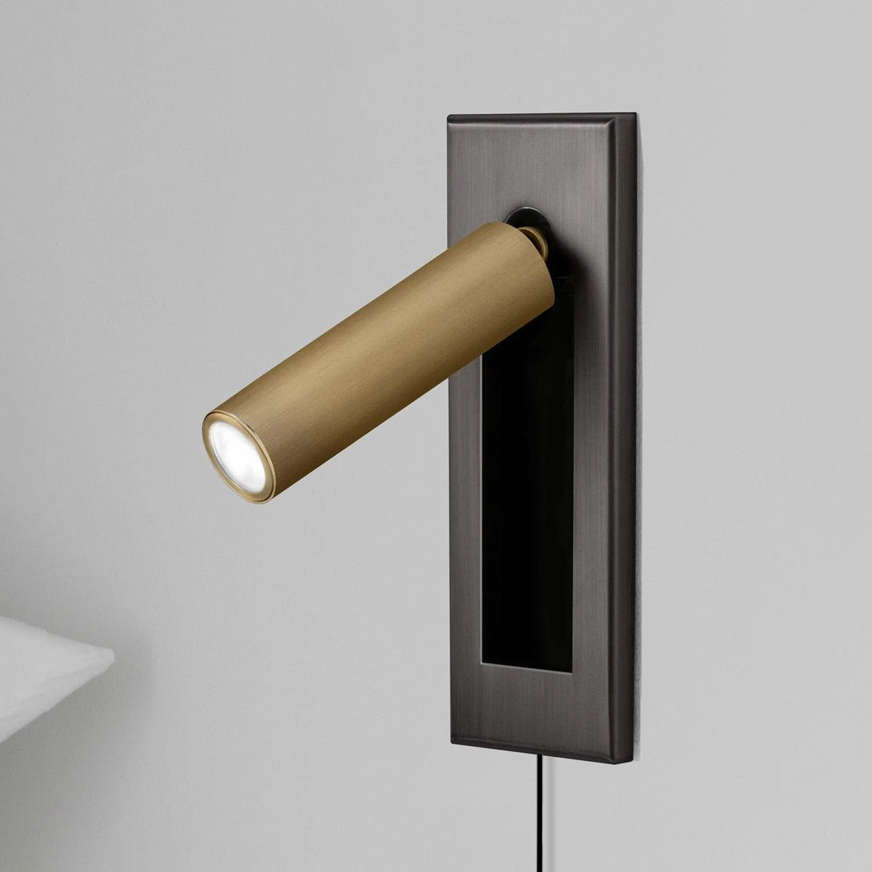 Wall Reading Lamp | Foldable Recessed | Adjustable Head & Hidden Switch | Space-Saving