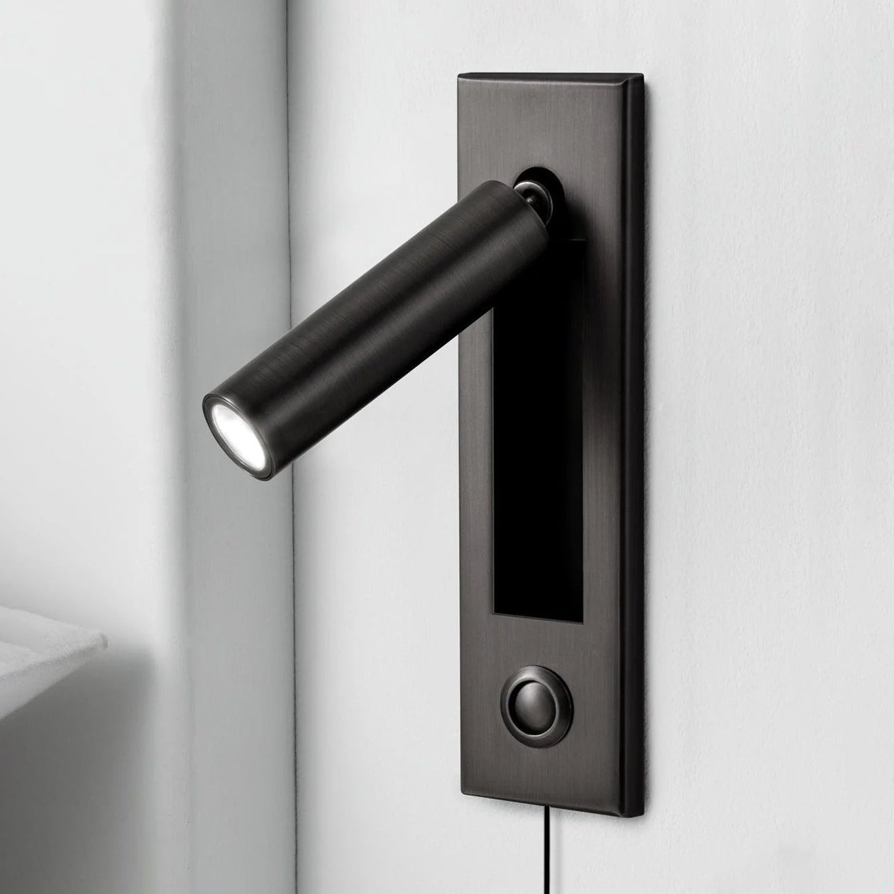 Wall Reading Lamp | Foldable Recessed | Adjustable Head & Hidden Switch | Space-Saving