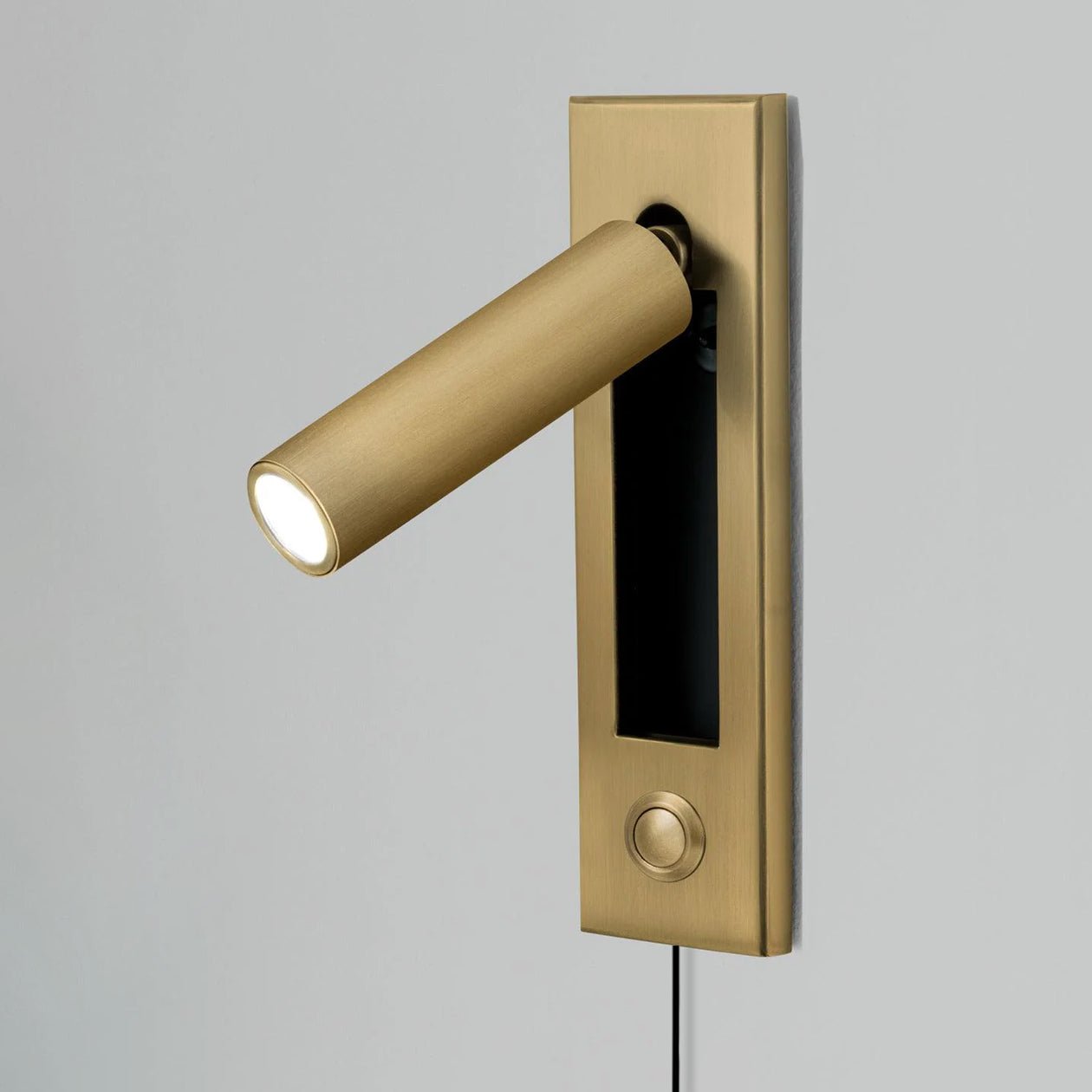 Wall Reading Lamp | Foldable Recessed | Adjustable Head & Hidden Switch | Space-Saving