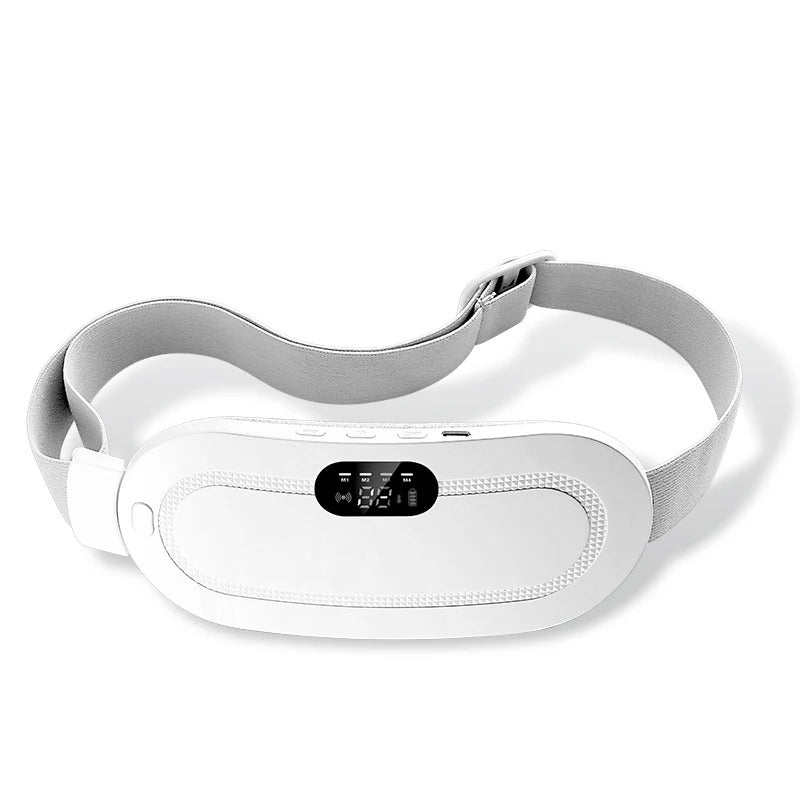 Wearable Heating Pad for Abdomen & Back | Heat & Vibration Massage | Rechargeable Wireless