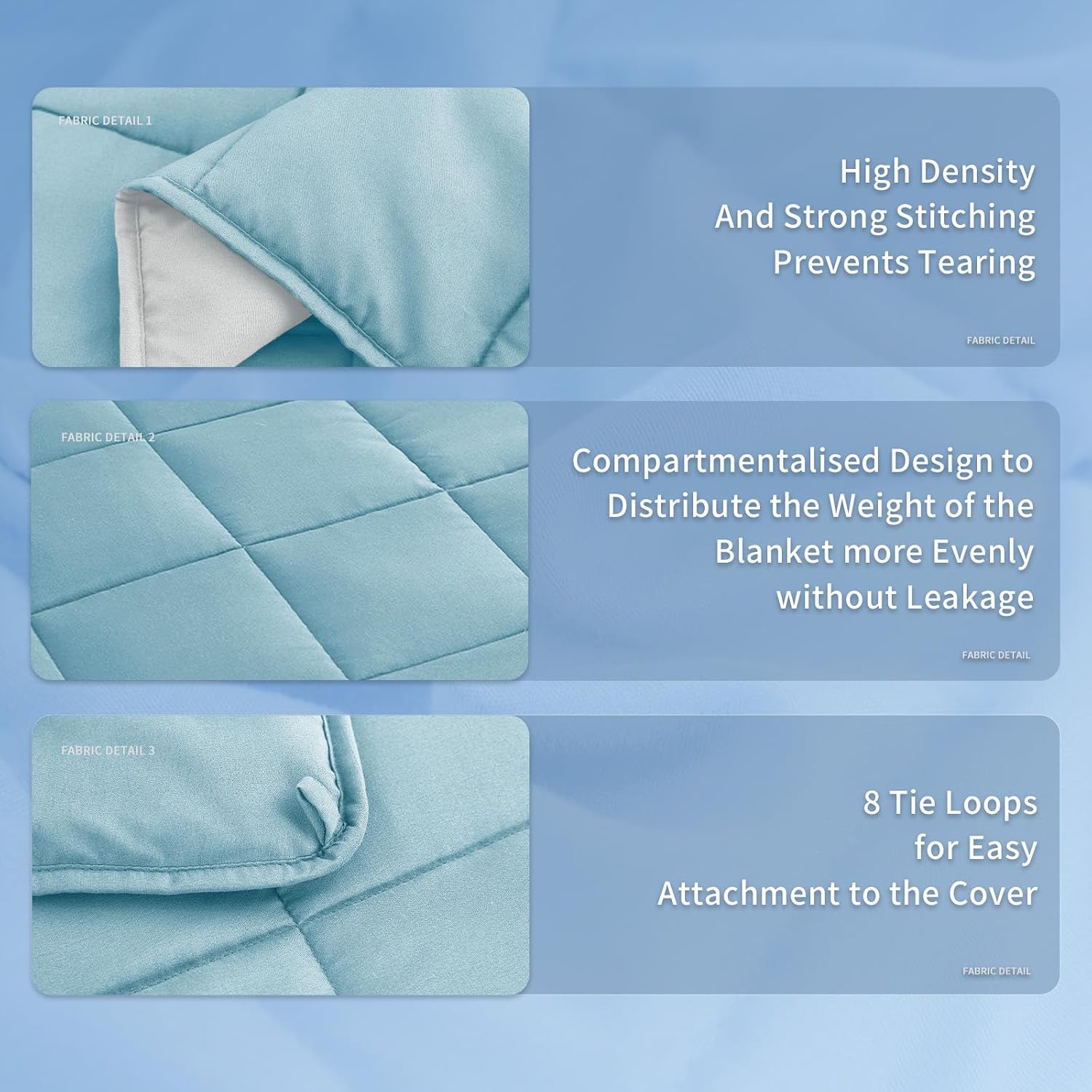 Weighted Blanket for Adults | Cooling Microfiber Breathable | Even Weight Distribution & Stress Relief