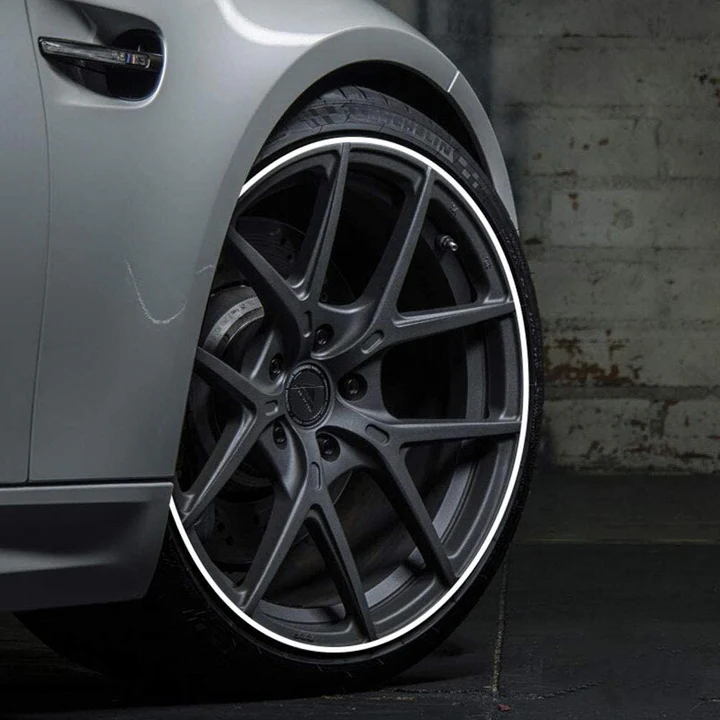 Wheel Rim Protector | 8m Rubber Protective Strip | Strong Adhesive & Universal Fit | Curb Guard