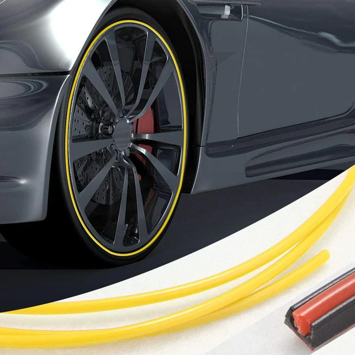 Wheel Rim Protector | Rubber Protective Strip | 8m Length | Scratch Protection
