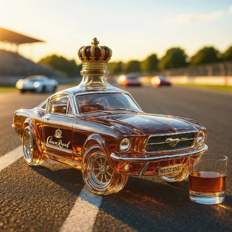 Whiskey Bottle | Car-Shaped Design | High-Quality Glass & 700 ml | Decorative Bar Accent