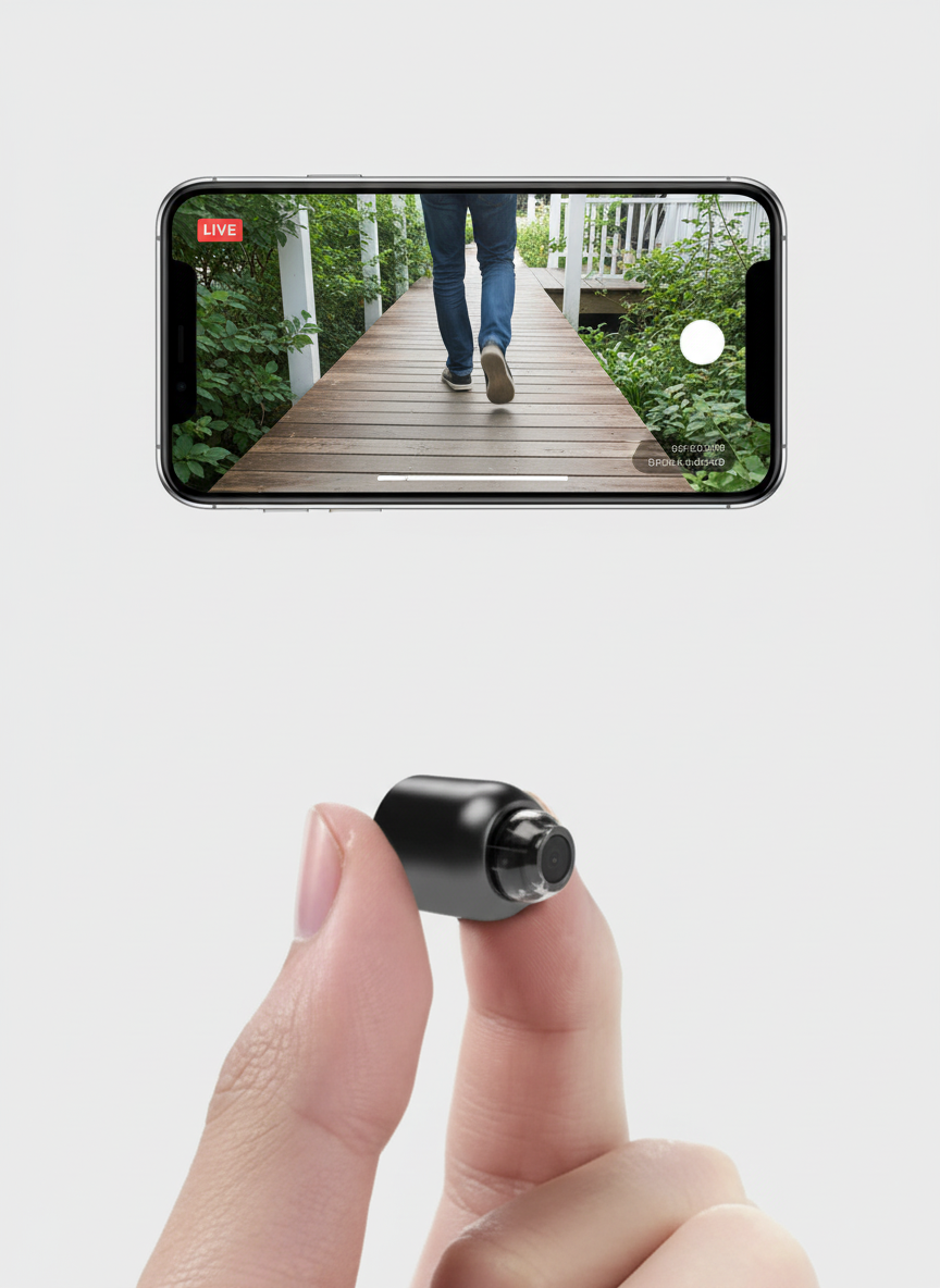 WiFi Security Camera | Full HD Night Vision & Wide-Angle | Magnetic Rotating Mount