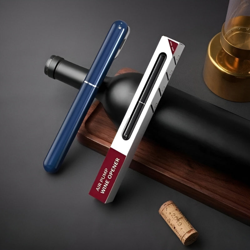 Wine Bottle Opener | Air-Pressure Cork Extractor | Stainless Steel & Acrylic | Gentle on Corks