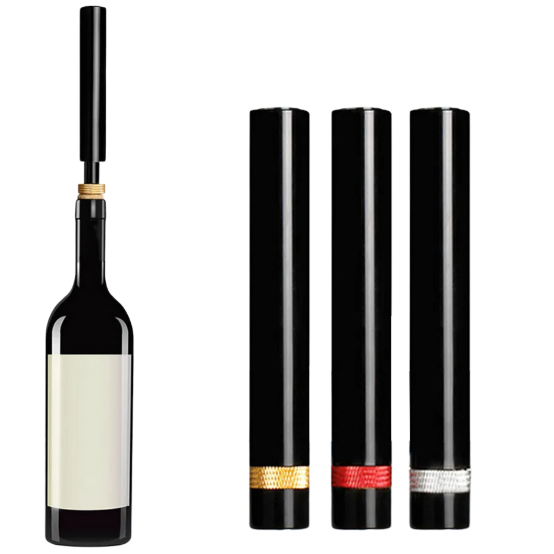 Wine Bottle Opener | Air Pressure Quick-Open | Stainless Steel & Ergonomic Handle | Fast Release