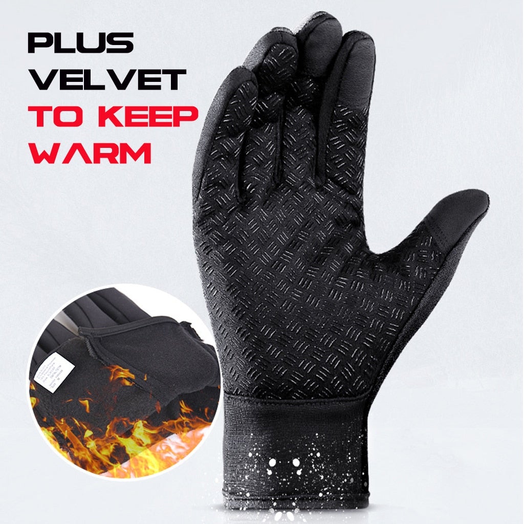 Winter Thermal Gloves | Waterproof Touchscreen | Non-Slip Grip & Elastic Cuff