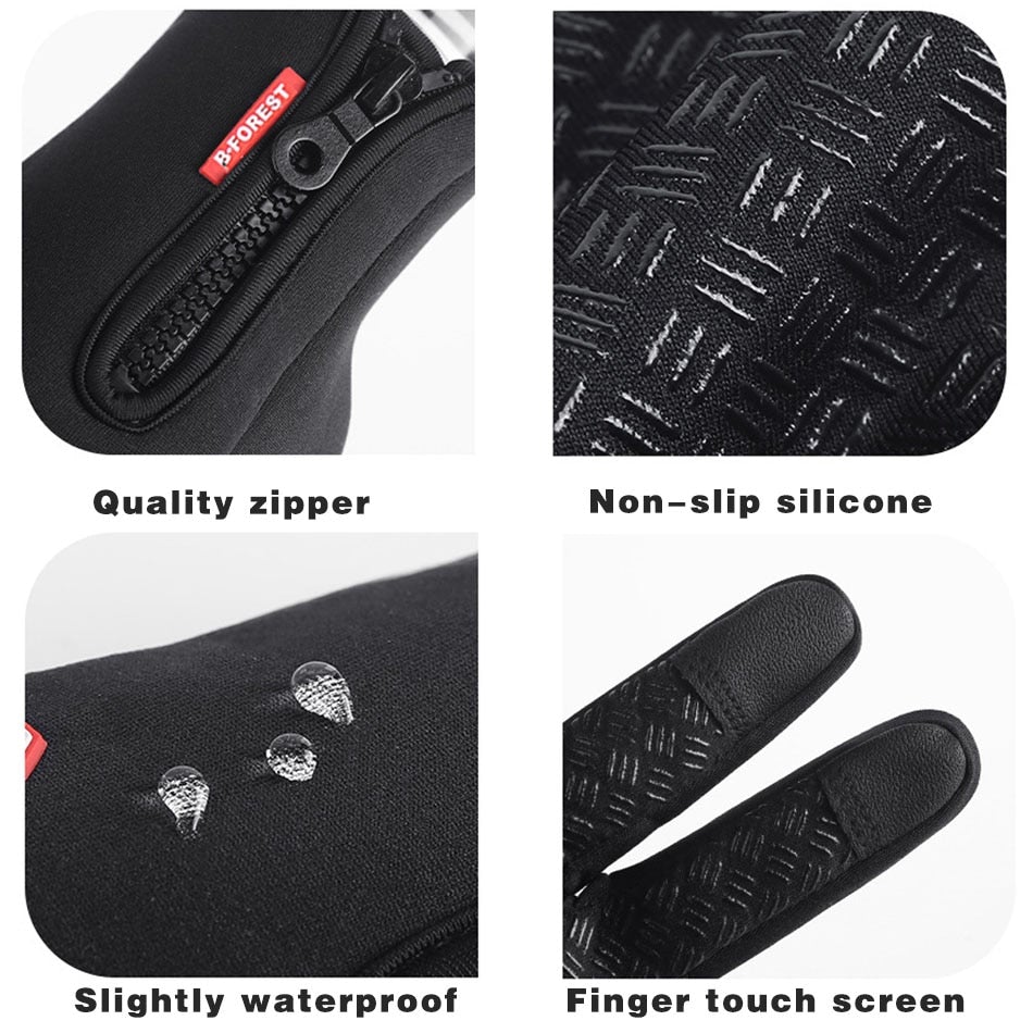 Winter Thermal Gloves | Waterproof Touchscreen | Non-Slip Grip & Elastic Cuff