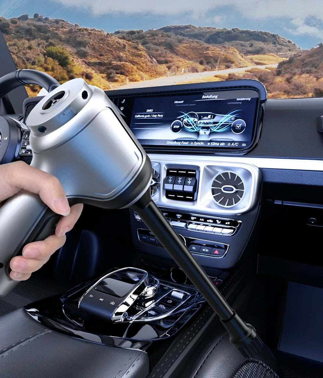 Wireless Car Vacuum Cleaner | Powerful Suction & Quiet | USB Rechargeable, 6 Attachments