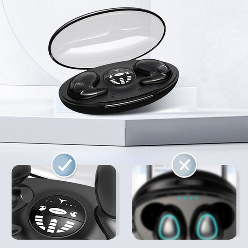 Wireless Sleep Headphones | Ultra-Light | Noise Cancel & Mic | 24H Battery