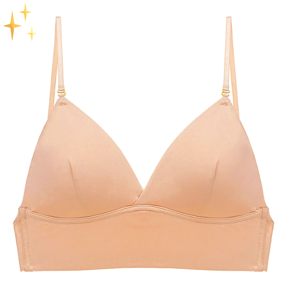 Women's Backless Bra | Flexible Invisible Design | Breathable Fabric & Adjustable Carrier