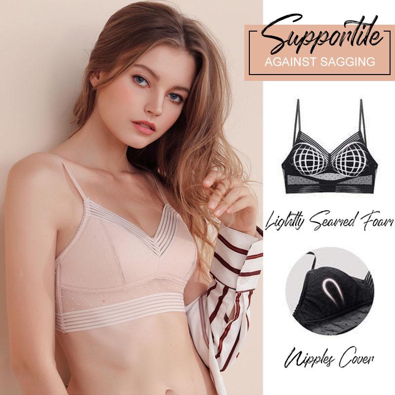 Women's Bra | Backless Comfort Lift | Lace & Cotton | Seamless Fit