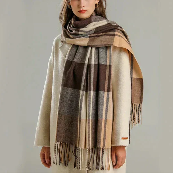 Women's Checkered Scarf | Soft & Warm | Multiple Colors