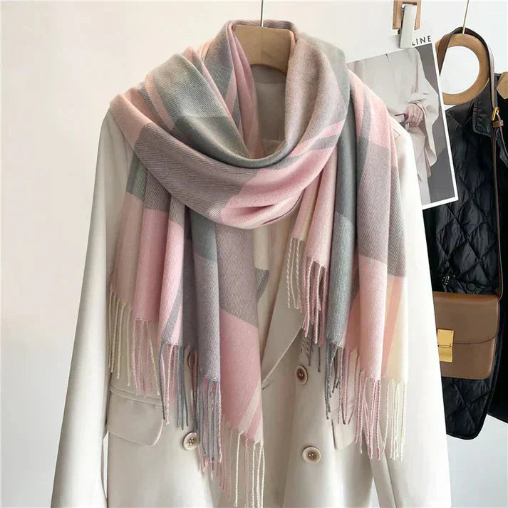 Women's Checkered Scarf | Soft & Warm | Multiple Colors