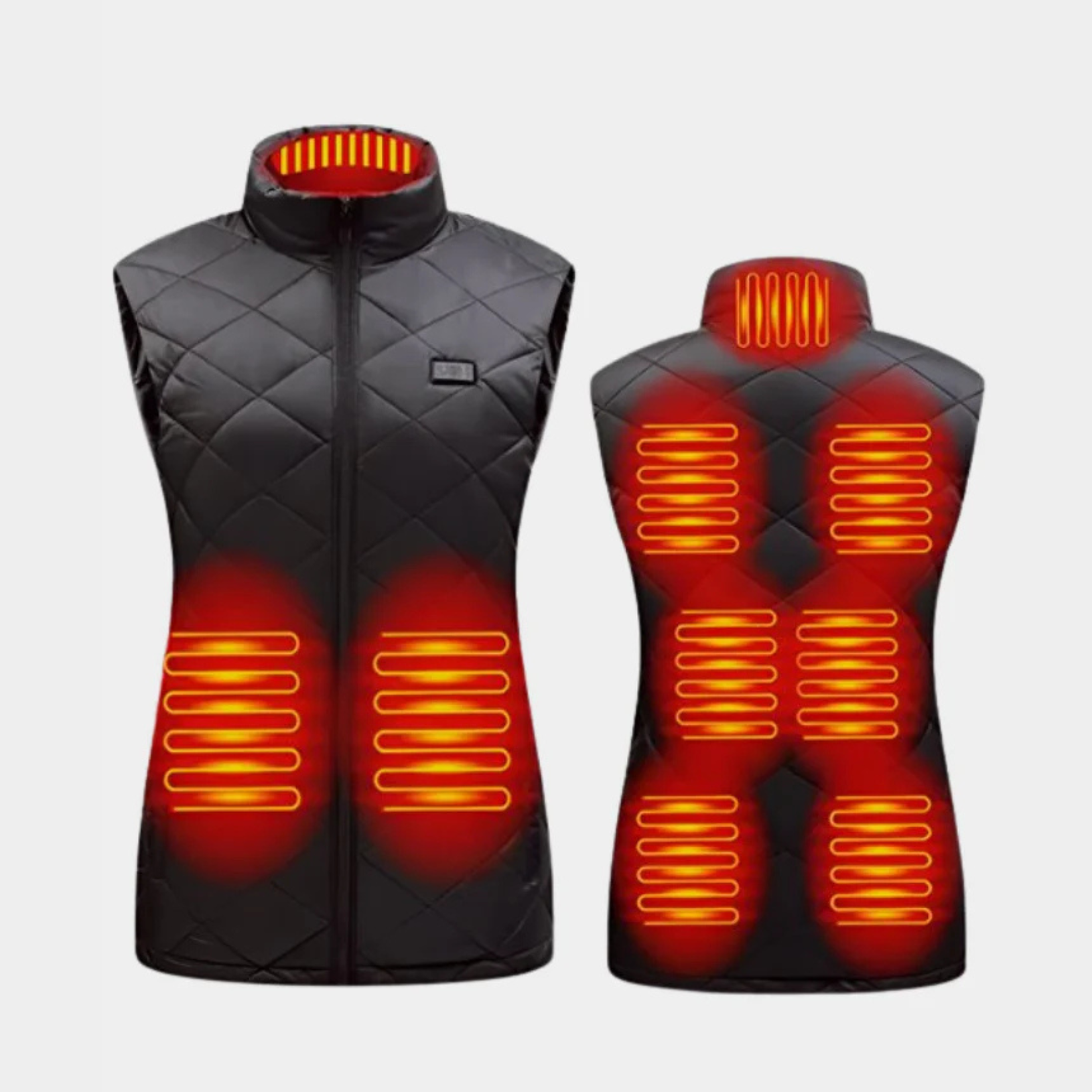Women's Heated Vest | Dual Control & 9 Heating Zones | Lightweight Fabric | All-Season Warmth